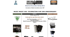 Desktop Screenshot of musicmagicusa.com