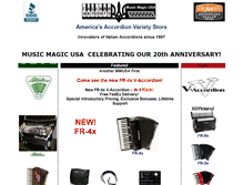 Tablet Screenshot of musicmagicusa.com